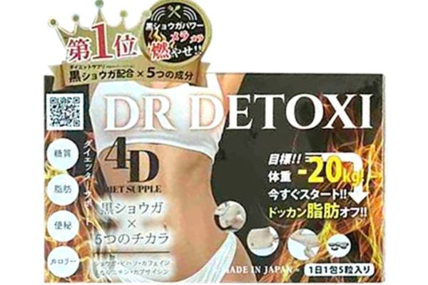 Công dụng giảm cân của viên uống thải độc Dr Detoxi 4d 